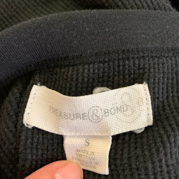 Treasure & Bond ribbed Crewneck long sleeve casual midi dress - Picture 7 of 8